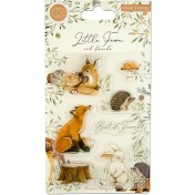 Silikónová pečiatka - Little Fawn & Friends