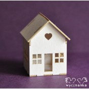 Lepenkový výrez - domček 3D