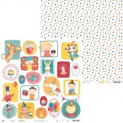 Obojstranný papier - Happy Birthday 02