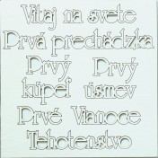 Lepenkový výrez - Vitaj na svete zostava