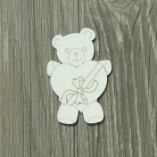 Lepenkový výrez -  party medvedíky