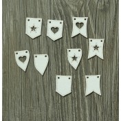 Lepenkový výrez -  vlajočky