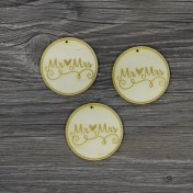 Lepenkový výrez - Mr a Mrs