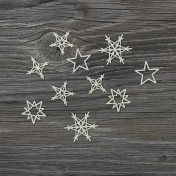Lepenkový výrez - vianočné hviezdy