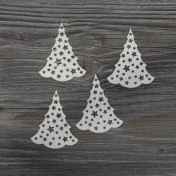 Lepenkový výrez - stromček s hviezdami