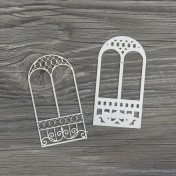 Lepenkový výrez - vrstvené okno