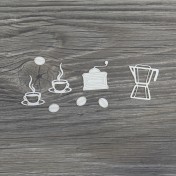 Lepenkový výrez - káva