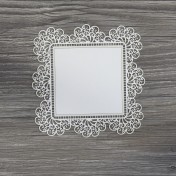 Lepenkový výrez - square doily