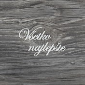 Lepenkový výrez - všetko najlepšie