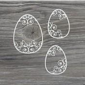 Lepenkový výrez - veľkonočné vajíčka
