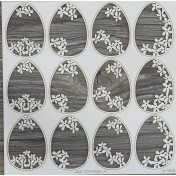 Lepenkový výrez - vajíčka 12ks