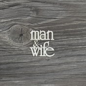Lepenkový výrez - Man and Wife