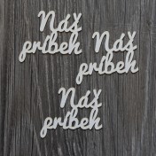 Lepenkový výrez - Náš príbeh 3ks