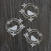 Lepenkový výrez - vtáčiky