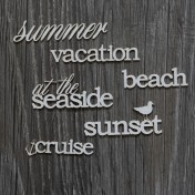 Lepenkový výrez - SUMMER AT THE SEASIDE