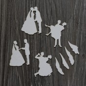 Lepenkový výrez - svadobné páry