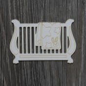 Lepenkový výrez - postieľka