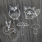 Lepenkový výrez - v lese