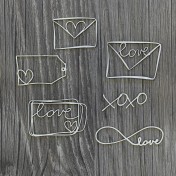 Lepenkový výrez - love letters