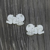 Lepenkový výrez - spiace dievčatko