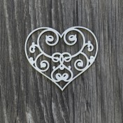 Lepenkový výrez - srdce väčšie
