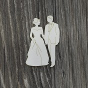 Lepenkový výrez - svadobný pár II