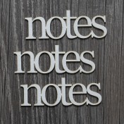 Lepenkový výrez - notes