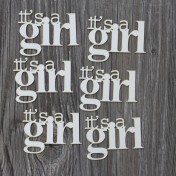 Lepenkový výrez - it's a girl 6ks