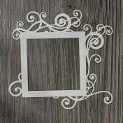 Lepenkový výrez - rámik retro Rae štvorec