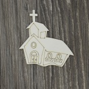 Lepenkový výrez - kostol