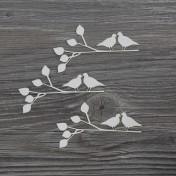 Lepenkový výrez - vtáčik na konáriku