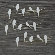 Lepenkový výrez - vtáčiky