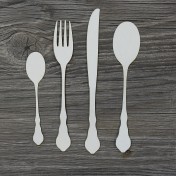 Lepenkový výrez - príbor 15 cm