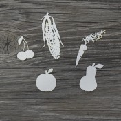 Lepenkový výrez - zelenina a ovocie