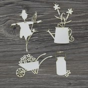 Lepenkový výrez - záhradný mix