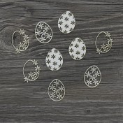 Lepenkový výrez - malé veľkonočné vajíčka