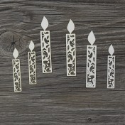 Lepenkový výrez - sviečky č.3