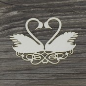 Lepenkový výrez - labute