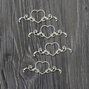 Lepenkový výrez - srdiečko s ornamentom