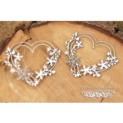 Lepenkový výrez - 2 hearts