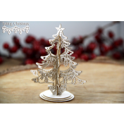 Lepenkový výrez -  3D stromček