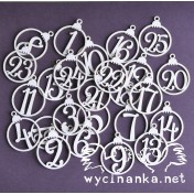 Lepenkový výrez - adventné gule