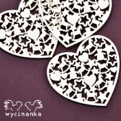 Lepenkový výrez - baby srdiečko