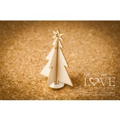 Lepenkový výrez - Christmas tree 3D