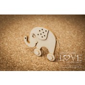 Lepenkový výrez - Elephant 3D