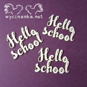 Lepenkový výrez - Hello school