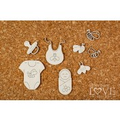 Lepenkový výrez -  Little baby accessories