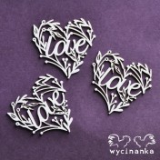 Lepenkový výrez - love v srdci