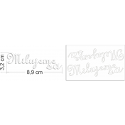 Lepenkový výrez - milujeme sa  2ks