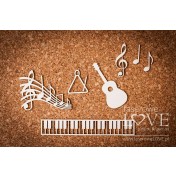 Lepenkový výrez - Music Back to school